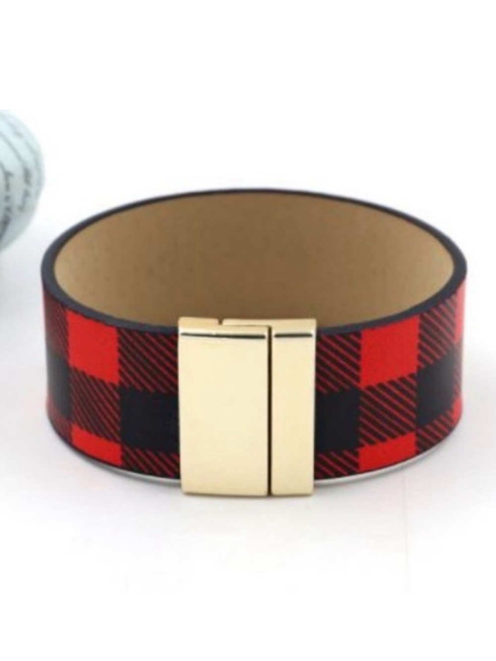 Red & Black Buffalo Check Plaid
Bracelet - Picture 3 of 5